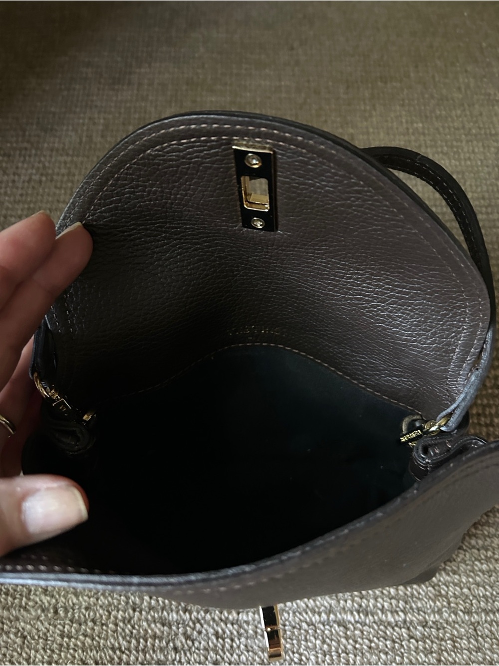 Vestirsi Dark Brown Leather Crossbody Bag - Picture 7 of 8